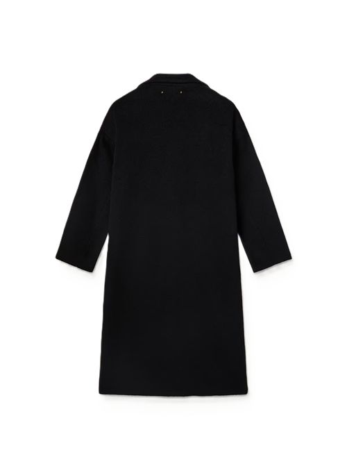 Cappotto monopetto cocoon di colore nero Golden Goose | GWP02275.P001973.90100BLACK